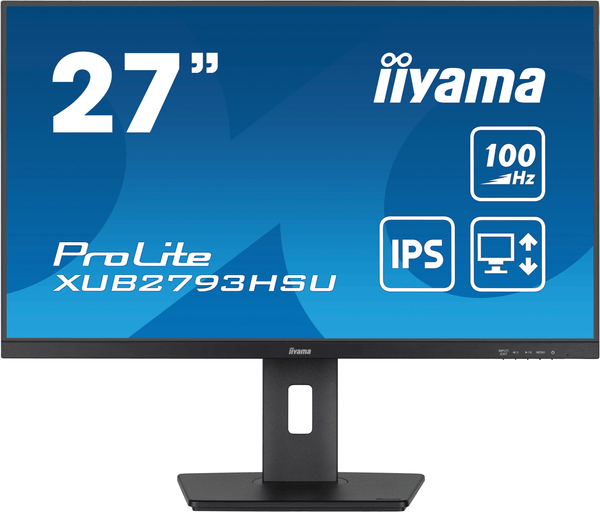 XUB2793HSU-B6 monitor iiyama 27p prolite xub2793hsu b6. ips. 100hz. 1ms. usb. hdmi. displayport. 2x2w. altu. giro. incli. pivot