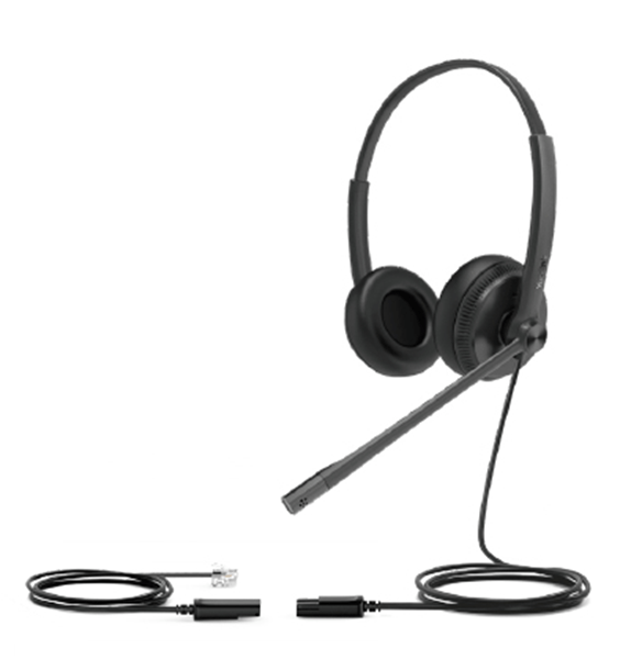 YHS34-DUAL yhs34-dual binaural headphones with rj connection cable quick d