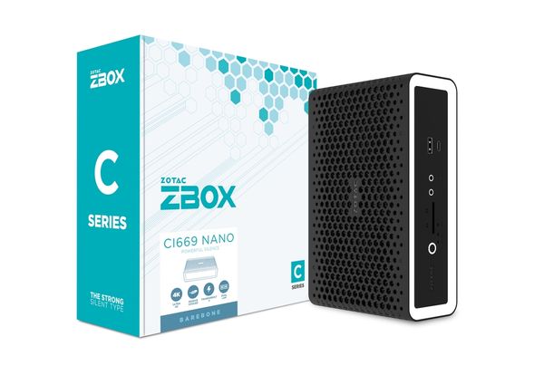 ZBOX-CI669NANO-BE barebone zotac zbox ci662nano be.i7 1355u.2ddr5 sodimm.m.2 ssd.2.5p sataiii bay.2glan wifi bt.usbdrv.dp hdmi.eu uk plug